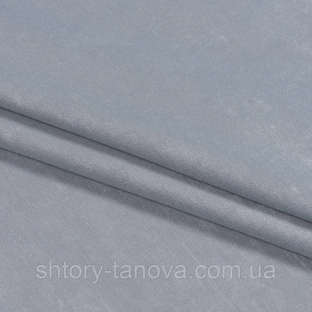 Негорючі тканини для штор, Чин-чила софт мармур вогнетривка fr/ сірий, сірі штори в спальню, зал, вітальню, фото 1