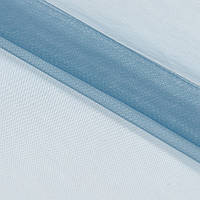 Тюль микросетка тюль сетка мелкая ткань на отрез стальной синий