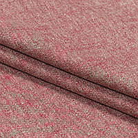 Льняная рогожка, вискоза, плотная натуральная ткань для штор беж бордо