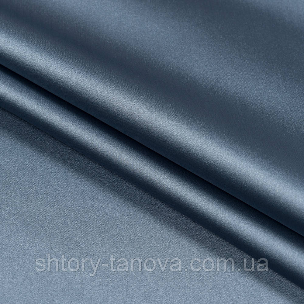 Порт'єрна тканина атлас неллі сталево-блакитний