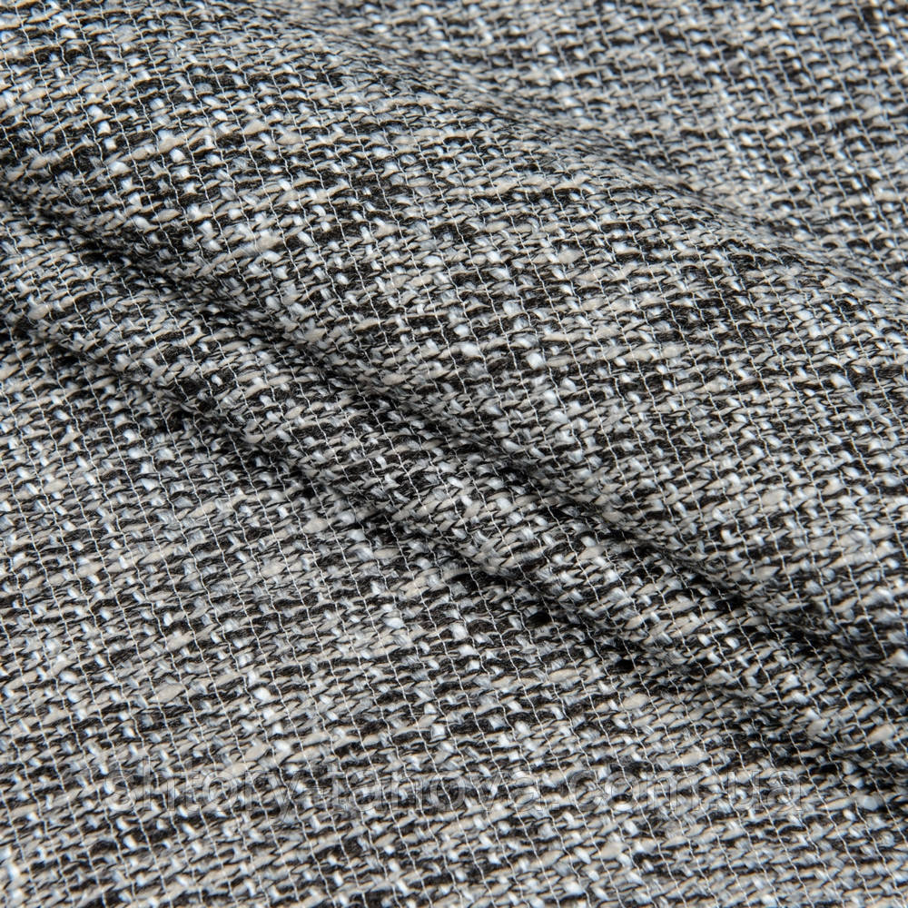 Порт'єрна рогожка ТЮССО/ графіт з обважнювачем, фото 1