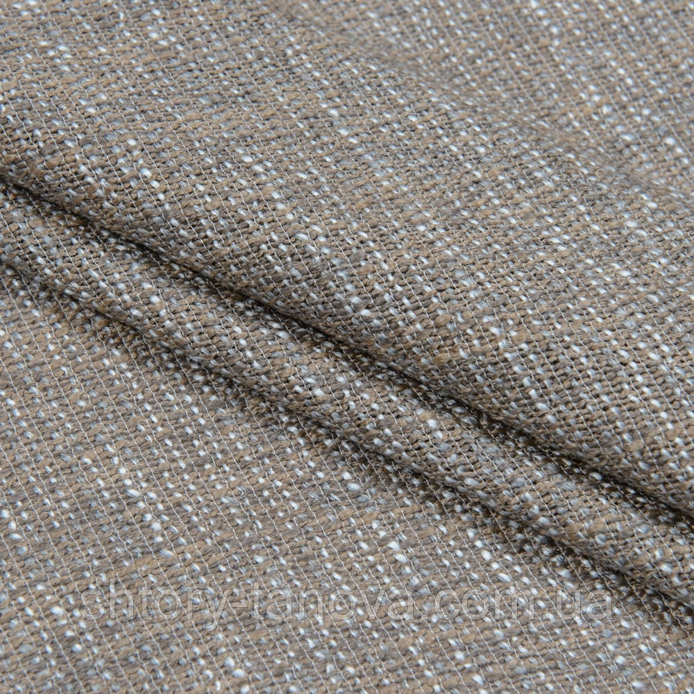 Порт'єрна рогожка ТЮССО/ т. бежевий з обважнювачем, фото 1