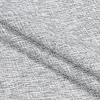 Поливискоза ткань рогожка, шторы из рогожки, ткань рогожка для штор Турция 310 см серый с утяжелителем