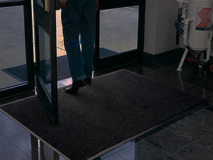 Брудозахисний килим Рубчик-К 80х120 см, Чорний