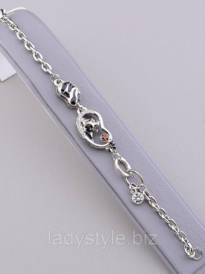 Сріблястий браслет "Тигринний" від студії LadyStyle.Biz, фото 1