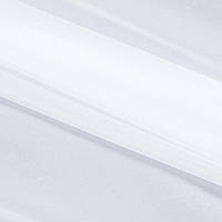 Тюль шелк, ткань для гардин, гардина, вуаль шелк высота 325 см с утяжелителем белый