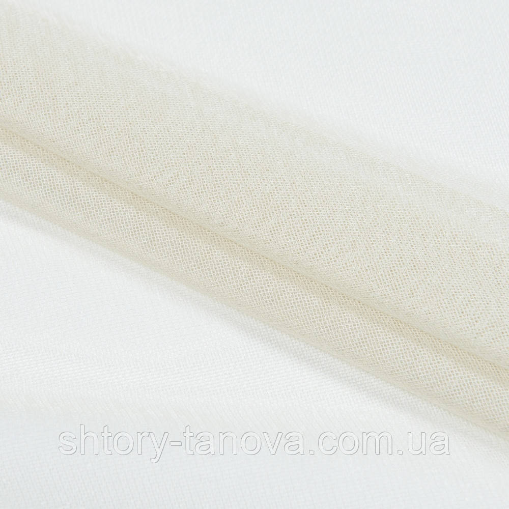 Тюль сітка з обважнювачем ДЕМРЕ / DEMRE пісок, фото 1