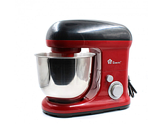 Планетарний міксер тістоміс c чашею 5 л Domotec MS-1367 1200W Red (N010817)