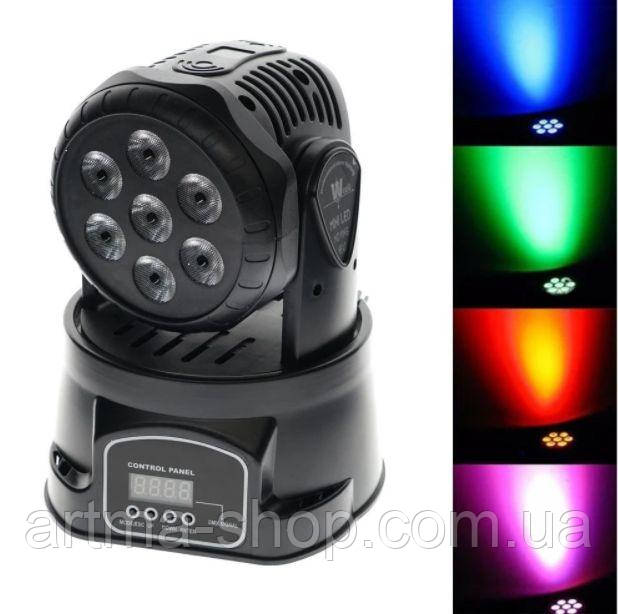Світломузика Led head par світлодіодна голова led moving head, світломузика