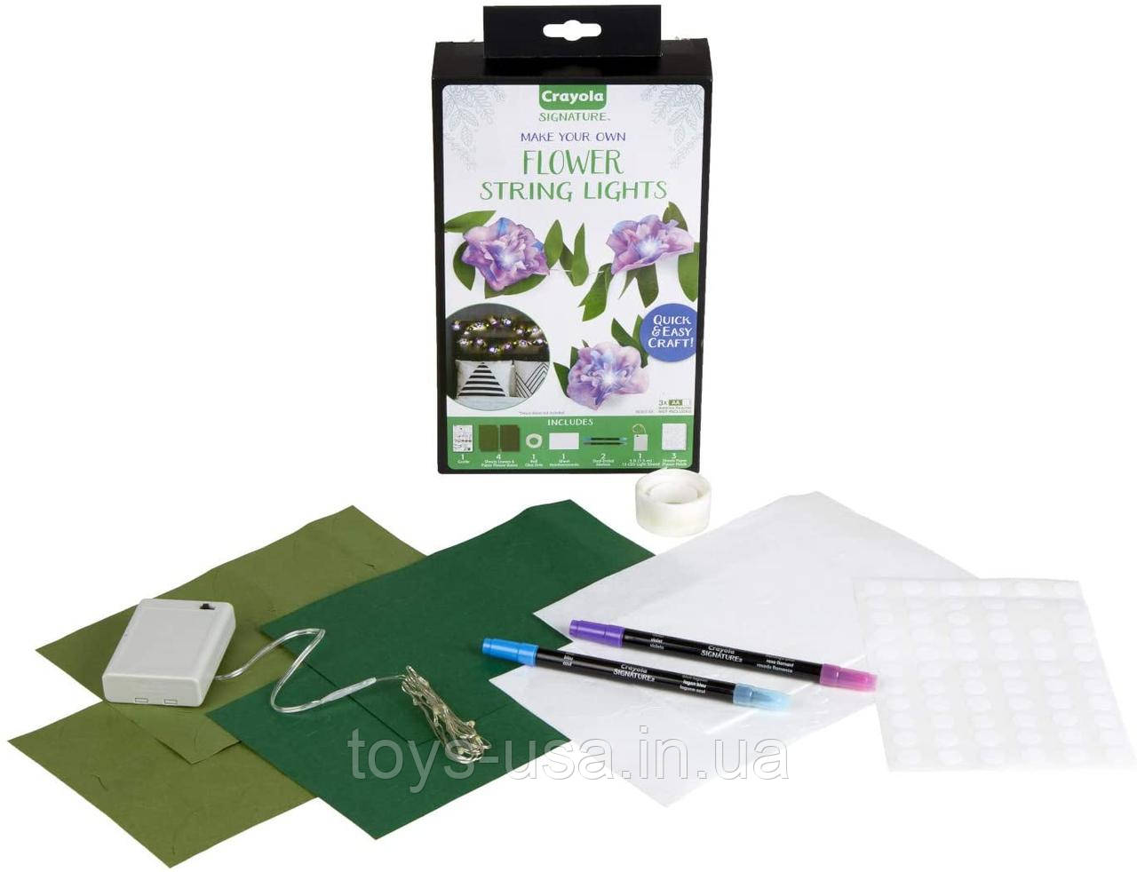 Творчий набір Crayola Крайола DIY String Lights Kit, Flower Lights, фото 1