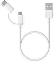 Кабель USB Xiaomi Mi 2-in-1 USB Cable (Micro USB to Type C) 100 см (SJV4082TY)