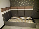 Ліжка з м'яким узголів'ям під замовлення, фото 2