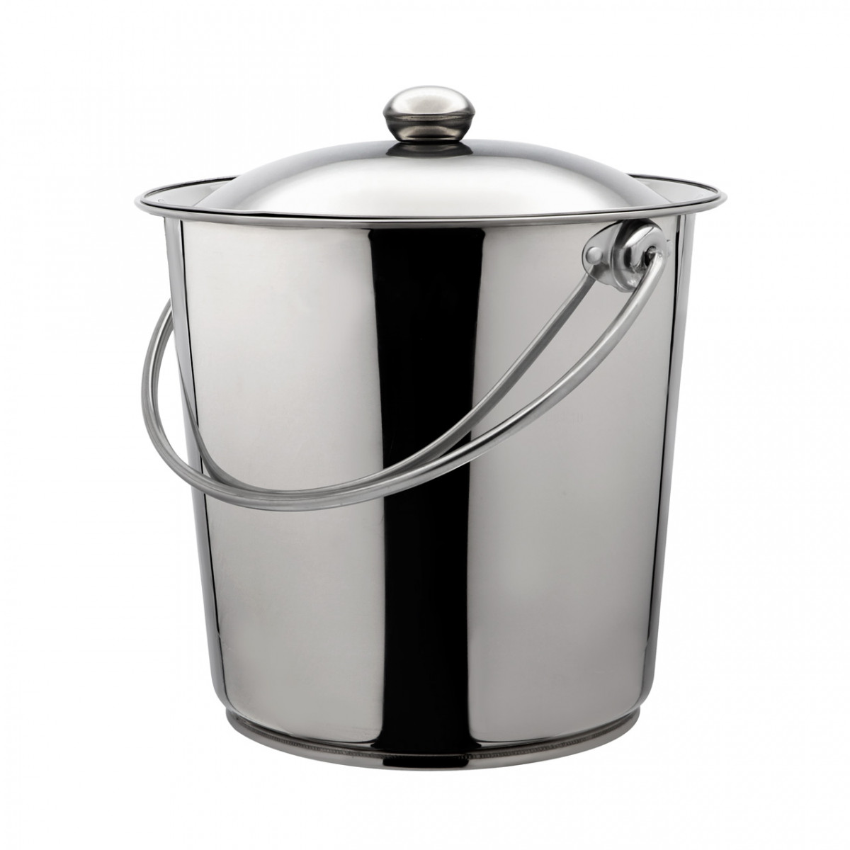 Відро з нержавіючої сталі з кришкою 11 л, фото 1