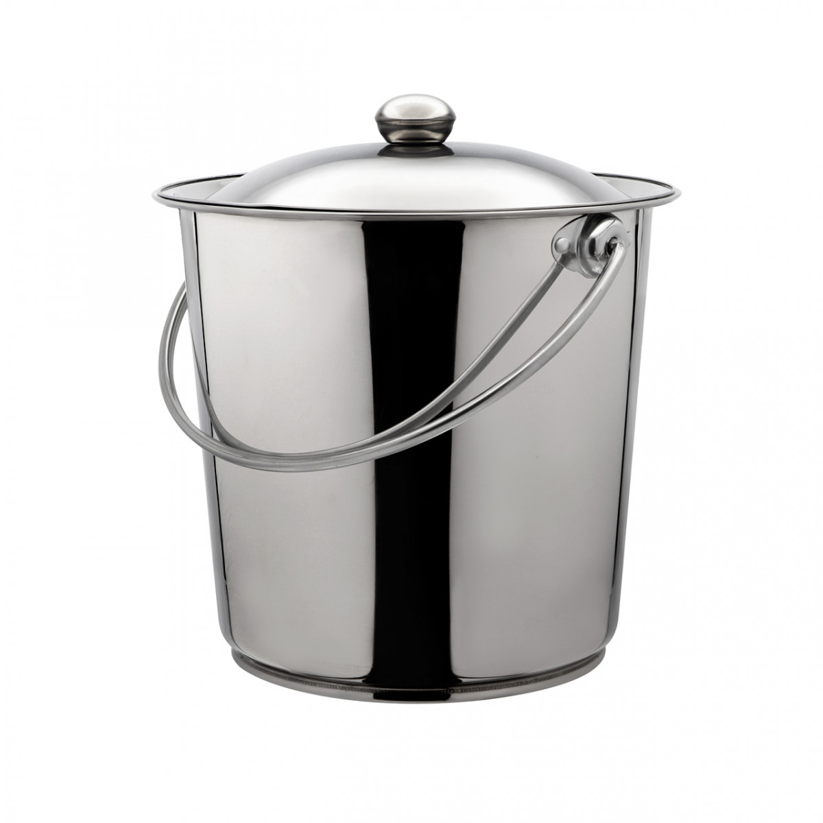 Відро з нержавіючої сталі з кришкою 9 л