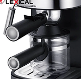 Кавоварка Espresso Lexical LEM-0601 з капучинатором, фото 4