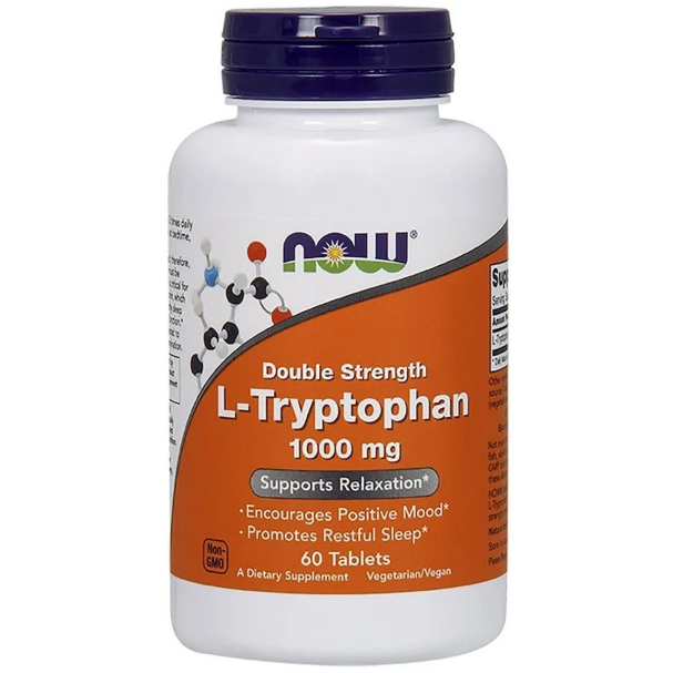 NOW_L-Tryptophan 1000 мг - 60 таб / Л-Триптофан