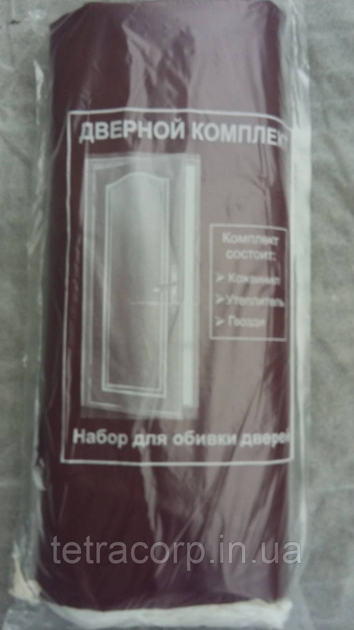 Комплект для оббивки дверей (гладкий) оббивка дверна бордо-колір