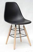 Пластиковый стул с деревянными ножками, стул на буковых ножках с сиденьем пластик