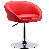 Стильное кресло из эко-кожи в современном стиле ANDY CH-Base в регулировкой высоты на круглом основании