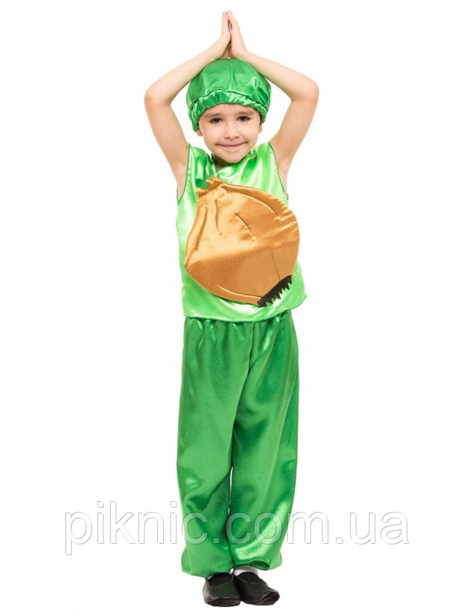 Дитячий костюм Цибулі для дітей 4,5,6,7 років Карнавальний костюм Цибуля Цибулька