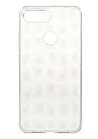 Силіконовий чохол Ромби 3D Diamond для Xiaomi Mi 8 Lite, Прозорий