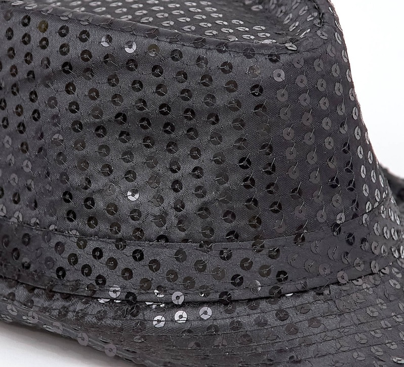 Шляпа Диско с пайетками черная - фото 3 - id-p1269253659