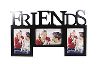 Рамка-коллаж черная "Friends", 25*41 см