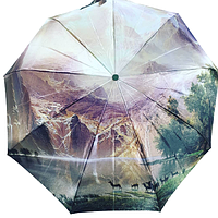Зонт женский складной полный автомат "Природа"