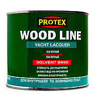 Лак поліуретановий яхтний WOOD LINE напівматовий ТМ PROTEX  (2,1л) Від упаковки