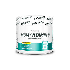 Препарат для суглобів і зв'язок BioTech MSM + Vitamin C, 150 грам - Лимон
