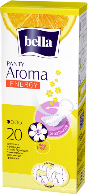 Щоденні гігієнічні прокладки Bella Panty Aroma Energy 20 шт.