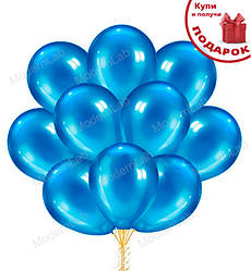 Повітряні кульки "Set", 10 шт., Італія, Ø 28 см., колір - блакитний (металік)