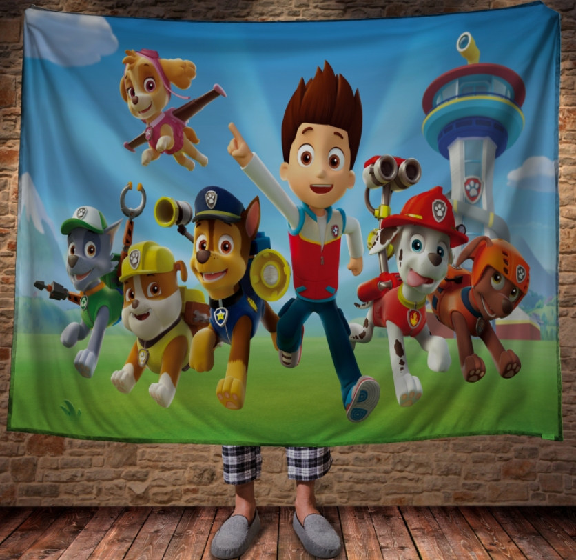 Плед з 3D принтом-Щенячий патруль PAW PATROL
