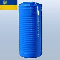 Ємність для води 200 літрів пластикова вертикальна харчова двошарова. Бак, бочка, резервуар 200 літрів.