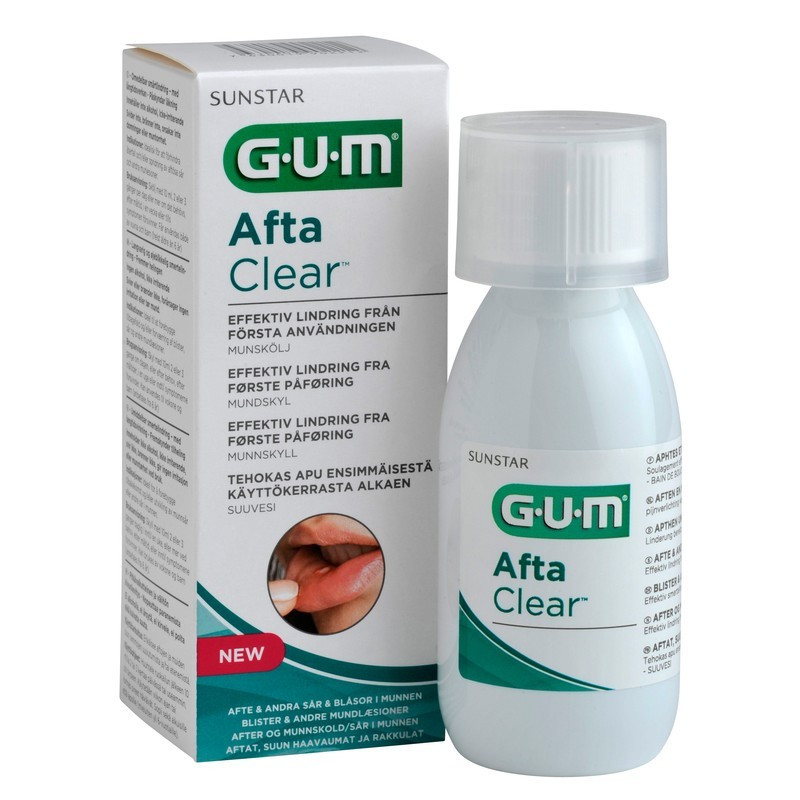 Ополіскувач GUM Afta Clear від стоматиту, 120 мл