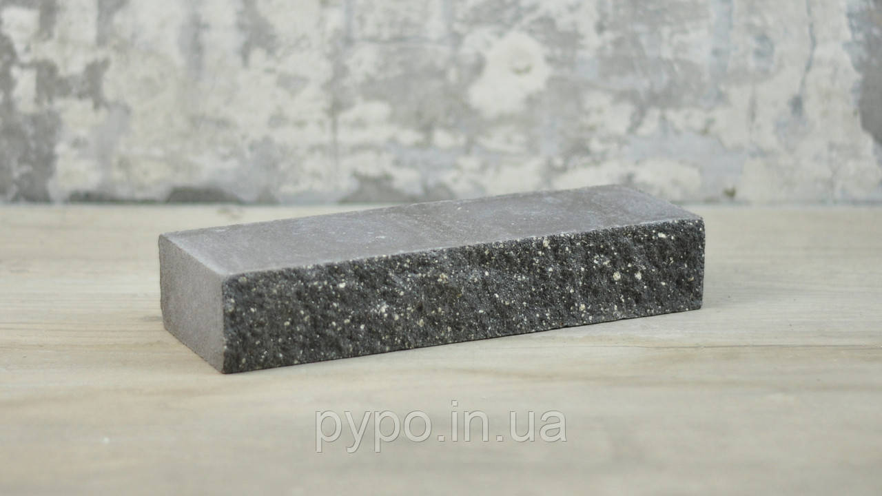 Облицювальна цегла мармур Графіт "Slim Stone" 250*80*45мм.