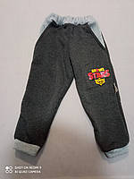 Сірі спортивні штани на байку для хлопчика 4, 5, років, фото 1