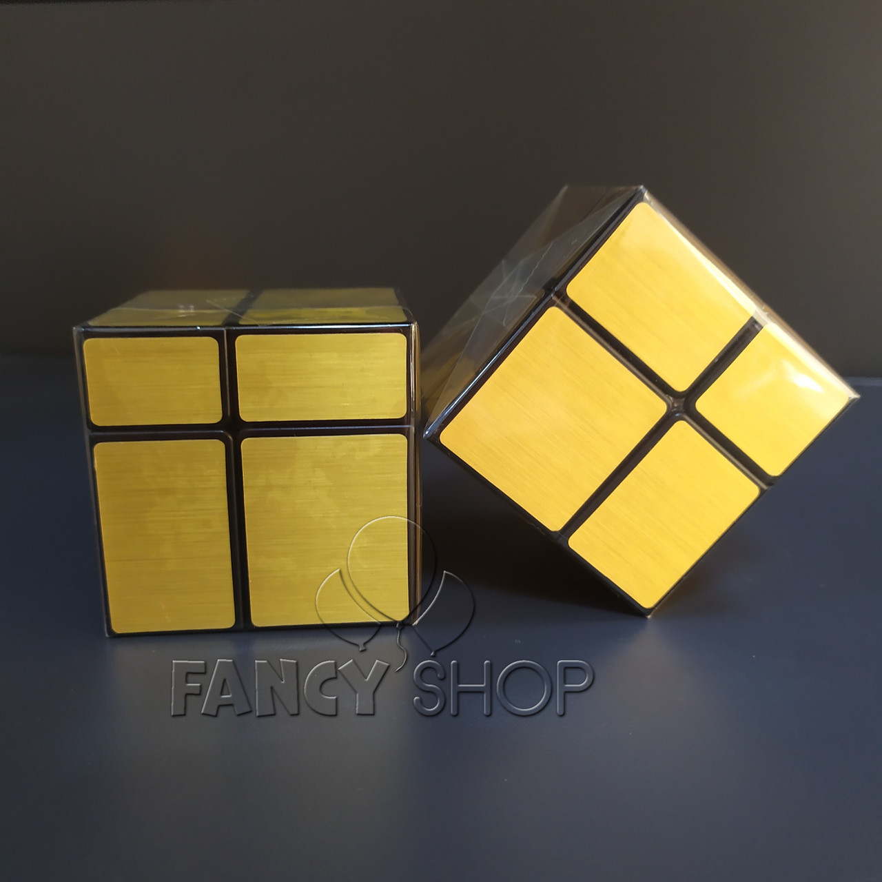 Кубик Рубіка "2*2 дзеркальний", золотий, Головоломка "Кубик Рубика Mirror", фото 1