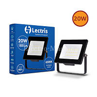 Прожектор LED Lectris светодиодный 20W 1800Лм 6500K 185-265V IP65