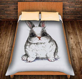 Плед з 3D принтом- Йди за білим кроликом Символ 2023 150х200 см.