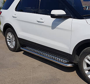 Підніжки на Ford Explorer (c 2011---) 60 мм