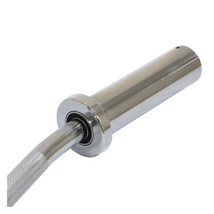 Гриф для штанги хромований гнутий W-подібний Stein 119 см Ø 50 мм вага 11,5 кг навантаження 300 кг, фото 3