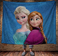 Плед с 3D принтом-Frozen Анна и Эльза
