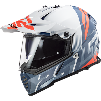 Шлем LS2 MX436 PIONEER EVO EVOLVE WHITE COBALT