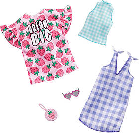 Одяг і аксесуари для ляльки Барбі 2 комплекти нарядів - Barbie Fashion GHX61