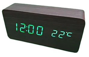 Настільний годинник електронний 862 S із зеленим підсвічуванням