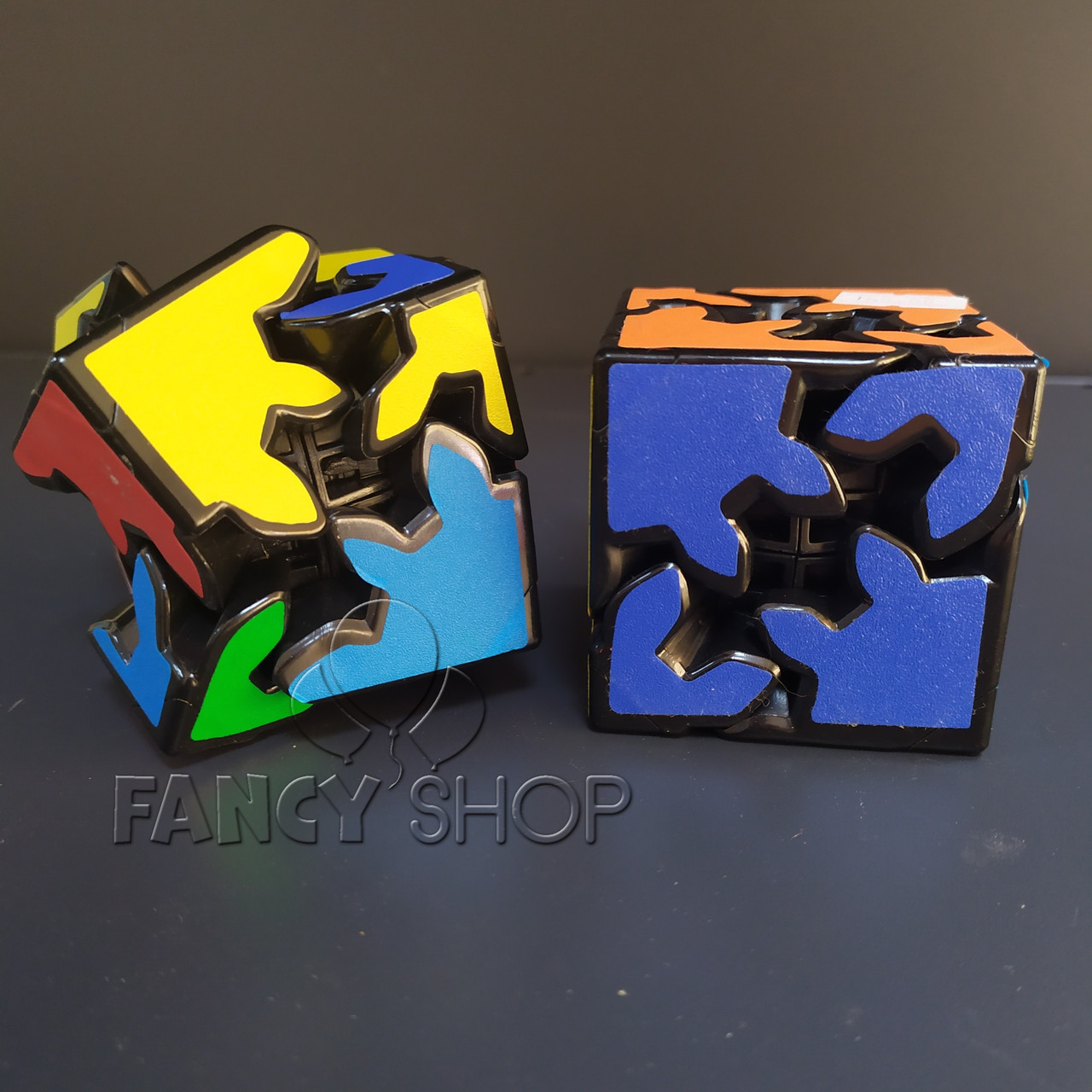 Кубик Рубіка "Шестерінки", чорний, Головоломка "Шестеренки", фото 1