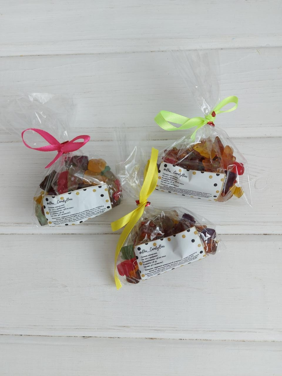 Льодяники ведмедики асорті Dia CandyBar, 50 г
