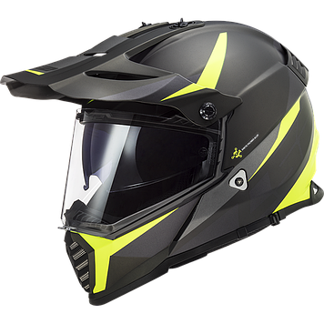 Мотошолом LS2 MX436 PIONEER EVO ROUTER HI VIS YELLOW