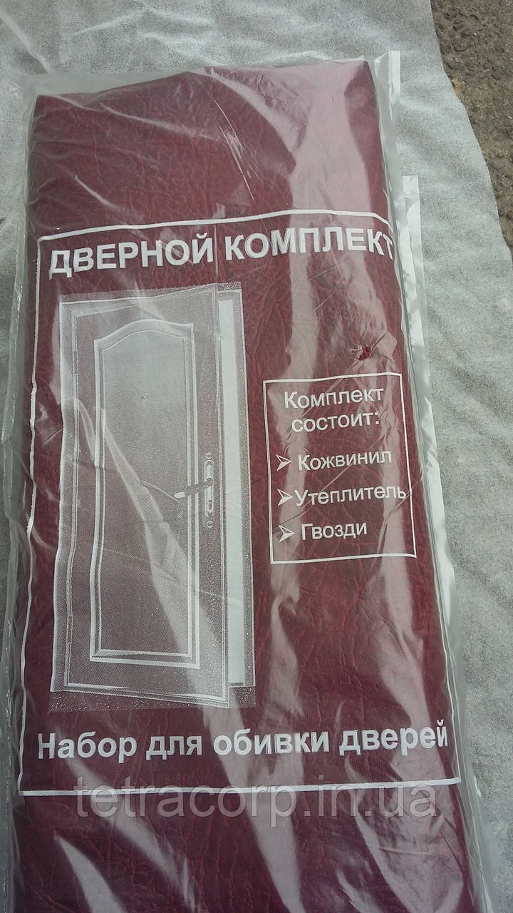 Комплект для оббивки дверей (тиснений) оббивка дверна бордо-колір